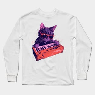 Synth Cat Long Sleeve T-Shirt